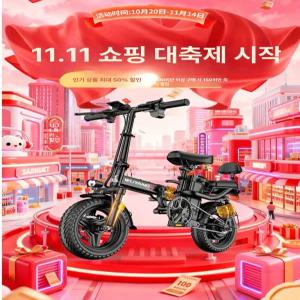 린텔라 접이식 전기자전거 모토벨로 충전기 대리운전