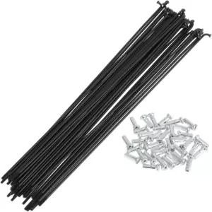 턱볼드 36 세트 14G 자전거 스포크 209mm 휠 카본 스틸 블랙