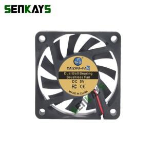 듀얼 볼 베어링 6010 DC 팬, 컴퓨터 PC CPU 케이스 냉각 XH2.54 2 핀, DC5V, 12V, 60mm, 60x60x10mm, 6cm