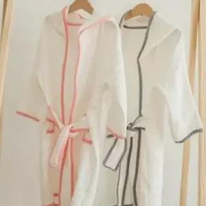 어린이 후드 비치 가운 유아 비치 가운 수영복 타월 목욕 코튼 물놀이