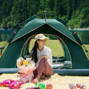 3-4인 캠핑 원터치텐트 피크닉 낚시 야외용