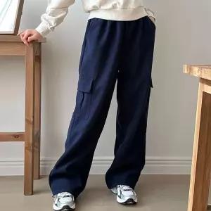 곤색-1size SW 조거바지 밴딩카고바지 팬츠 카고팬츠 여성 골덴 스트링 [BDK27534]