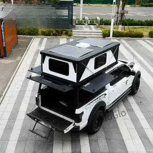 현대식 팝업 트럭 캐노피 경량 슬라이드인 베드 텐트 (4x4 오프로드 오버랜딩 사계절용 맞춤 제작 가능)