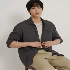 [국내정품] 빈폴 BEANPOLE 남녀공용 리넨 솔리드 셔츠 애쉬 BC6364C224