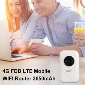 SIM 카드 슬롯 포함 4G LTE 무선 라우터, 150Mbps, 3600mAh, 넓은 범위, 포켓 와이파이 휴대용 모뎀