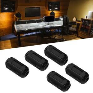 전선고정클립 5PCS 557913MM 토로이달 코어 페라이트 초크 USB비디오 클립 노이즈 RFI 코드용 비드 EMI 케이블 필터