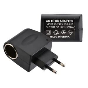 자동차 시가 라이터 어댑터 AC 220V DC 12V EU 미국 플러그 변환기 벽 전원 소켓 액세서리