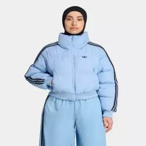 [국내정품] 아디다스 ADIDAS 크롭 합성 다운 퍼퍼 - 애쉬블루 / JX2969