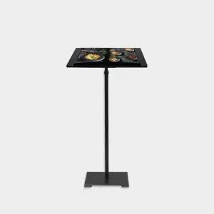 아크릴 메뉴판거치대 1기둥 블랙 480mm