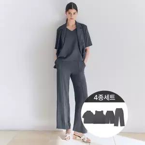 리베레츠 크링클포멀셋업4종(자켓+이너+팬츠+플레어팬츠) 1036066