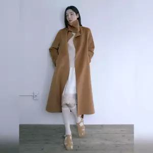 주크 정싱가 649,000원 넥 비죠워머 캐시미어 블렌디드 롱코트 Z254MSG155 1036062