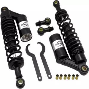 범용 320mm 충격 흡수기 스트리트 바이크 고 카트 스쿠터 및 ATV용 댐핑 시스템 모터사이클 리어 서스펜션