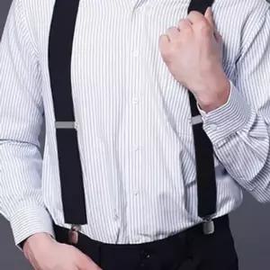 벨트 검정 남자 서스펜더 정장 멜빵-WFQRFXK