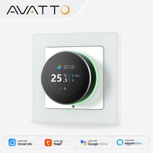 자동온도조절기 AVATTO WIFI 스마트 노브 온도 조절기 ALEXA HOME GOOGLE 난방용 전기 바닥 물가스 보일러