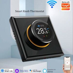 자동온도조절기 WIFI 스마트 노브 온도 조절기 바닥 가스 보일러 ALEXA HOME 홈룸 GOOGLE 난방