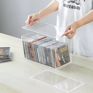 투명 CD 보관함 진열대 시디케이스 책상 게임북용 정리