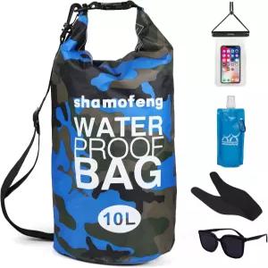 샤모펭 방수 드라이백 5L/10L/15L/20L/30L 롤탑 스토리지 백팩 휴대폰 케이스 접이식 물병 선글라스