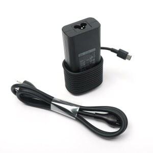 DELL 65W USB C 노트북 충전기 LATITUDE 5500 5501 5510 5511 5520 5521 5530 5531 5540 AC 어댑터 3피트 전원 코드 포함 검정색 HA65NM190