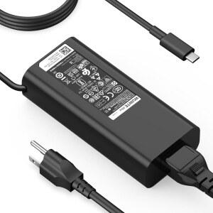 DELL용 65W USB-C 충전기 DELL LATITUDE INSPIRON CHROMEBOOK XPS 13 호환 TYPE C 노트북용 PD 고속 충전 및 USB 케이블 포함