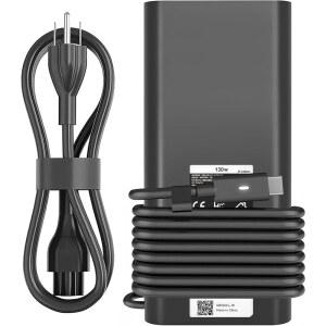 130W USB C LAPTOP CHARGER COMPATIBLE WITH DELL PRECISION 5570 5560 5550 5530 5760 5750 3560 LATITUDE 7410 7310 7210 9410 9510 5420 5520 5510 XPS 15 17 2IN1 9575 9500 9700 POWER CORD