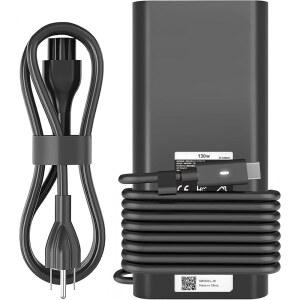 130W USB C LAPTOP CHARGER COMPATIBLE WITH DELL PRECISION 5530 5550 5560 5570 5750 5760 5770LATITUDE 5401 5411 5501 5511 5520XPS 15 17 9575 9500 9700 POWER SUPPLY CORD (DA130PM170 HA130PM170 0K00F5)