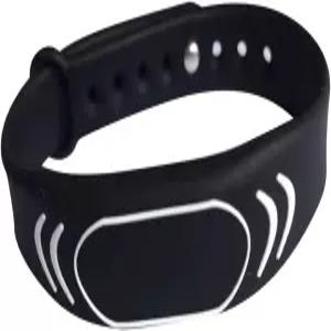 YARONGTECH NFC 손목밴드 Ntag213 실리콘 팔찌 블랙 컬러 조절 가능 (5개입)