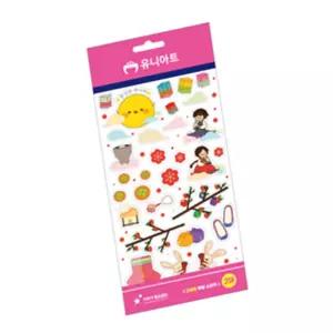 스티커2P NO09풍성한한가위 전통스티커