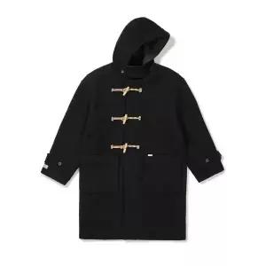 [Mmlg] HERITAGE PLAID DUFFLE COAT (BLACK)