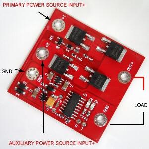 듀얼 소스 자동 전환 스위치 컨트롤러, 배터리 UPS 전원 공급 장치 모듈, DC 12V 8A