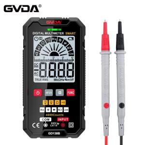 GVDA 디지털 멀티미터 트루 RMS NCV DC AC 전압 테스터 자동 DMM