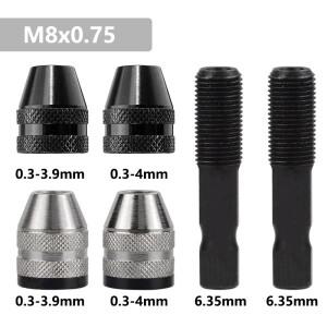 XCAN Dremel 로터리 공구용 키리스 멀티 드릴 척, M8x0.75, 직경 17mm, 미니 범용