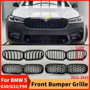 2021-2023 BMW G30/G31 5 M5 F90 프론트 인렛 그릴 범퍼 그릴 그리드 튜닝 액세서리 스포츠 투어링 다이아
