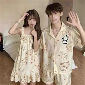 씨플 여름 캐릭터 포차코 여성 캐미솔 원피스 남자 반팔 반바지 커플 잠옷 빈퉁무역