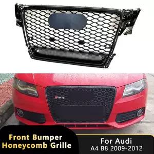 자동차 그릴망 튜닝 아우디 A4 B8 2009-2012 S4 RS4 스타일 콰트로 그릴용 프론트 범퍼 스포츠 헥스 메쉬