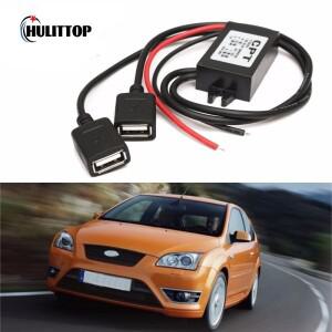 스텝 다운 벅 컨버터 전원 공급 장치 모듈 12V ~ 5V 3A 15W DC-DC 자동차 남성 여성 USB 어댑터 미니 소형