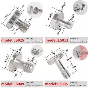 카메라 나사 세트 퀵 릴리스 플레이트 DSLR 액세서리 삼각대 마운트 어댑터 1/4 인치 1PC