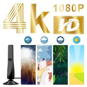 디지털 TV 안테나 수신기 실내 및 실외 고화질 지상파 여러 채널을 지원합니다.