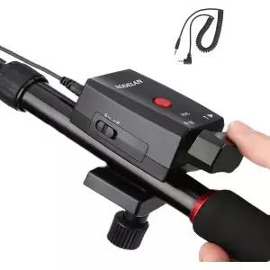 AODELAN 캠코더 줌 컨트롤러 Lanc 비디오 카메라 리모컨 2.5mm 잭 케이블 포함 Sony NX5C 150P 190P 198P와