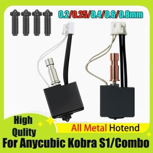 02 04 06 Kobra S1 콤보 프린트 헤드 용 08mm 핫 엔드 Anycubic S1/ACE Pro Hotend 경화 강스틸 노즐
