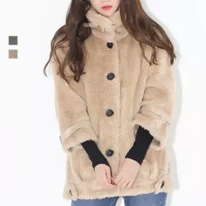 양털 후리스 점퍼 코디 뽀글이 집업 자켓 코트 멋쟁이