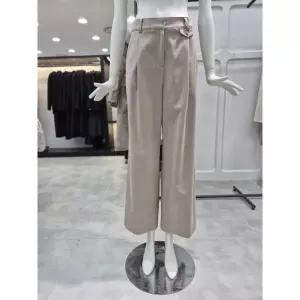 한정수량 (주크/ZOOC)V244MSA948뒷밴딩 세미와이드 모직 팬츠 2848386