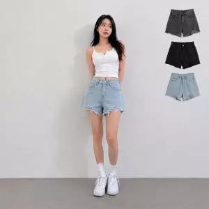 [하프클럽/]트렌디 여성 빈티지 라인 데님 반바지 BM481 핫팬츠 청바지 남성