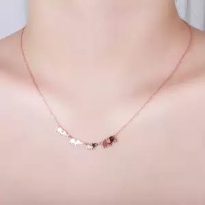 코끼리 목걸이 14K 18k 골드 행운 재물 데일리 레이어드 여성 금 심플