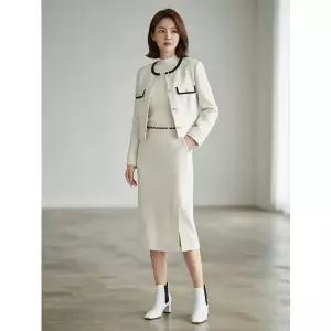 한정수량 잇미샤 블록 컬러 크롭 자켓스커트(ITP9WJK220/WSK220E) 2811214