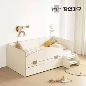 [장인가구](무료) 로빈 데이베드 슬라이드 2단침대 프레임SS+안전가드+스텝스툴+낮은본넬+7존포켓