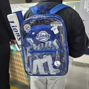 야구장 직관 백팩 응원 야구투명 PVC 가방