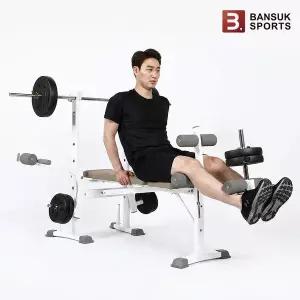 [반석스포츠]접이만능벤치(단품) 레그익스텐션 각도조절벤치 역기운동 접이식 헬스기구