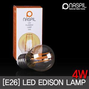 나스필 LED 에디슨 전구 4W 인지구 G45