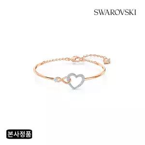 [롯데백화점]스와로브스키 [본사정품] Swa Infinity Heart 뱅글 팔찌 M 5518869