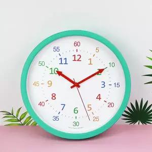 아트박스/핫클락 국산 30CM 레인보우 무소음 벽시계 C형